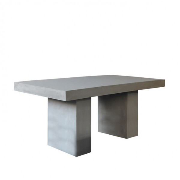 Τραπέζι κήπου αιθρίου Artificial cement γκρι 160Χ90Χ75εκ 